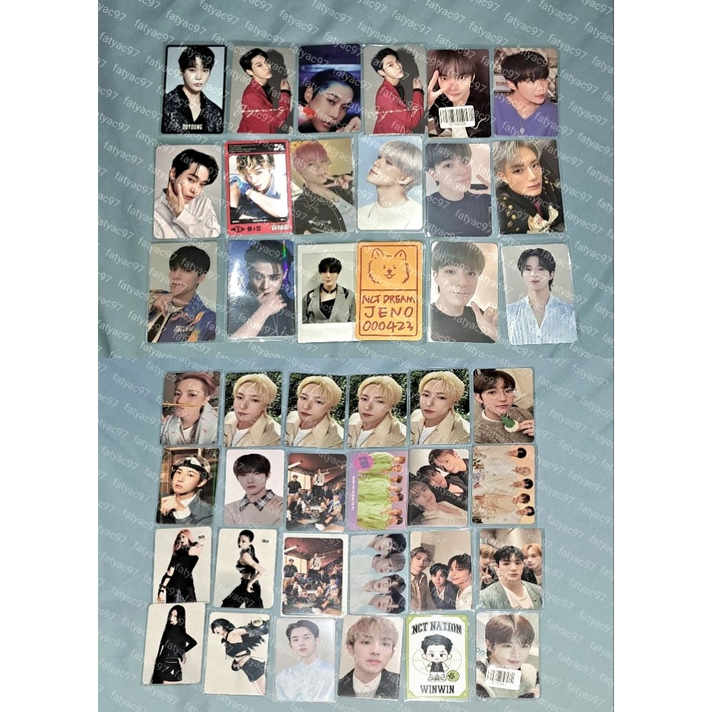 [READY STOCK] WTS JUAL PC OFFICIAL MURAH AESPA NCT 127 DREAM RIIZE WAYV DOYOUNG JENO RENJUN UNIT WIN
