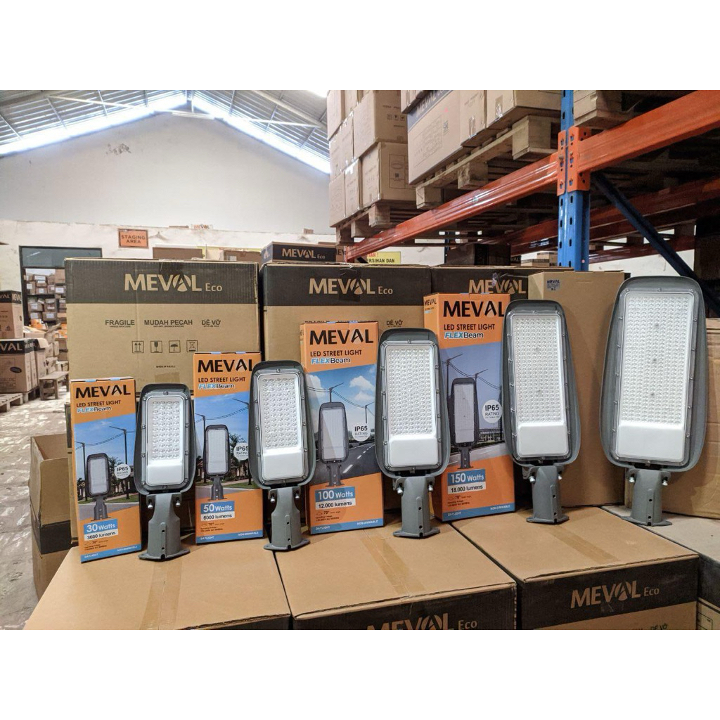 Meval Lampu Jalan LED PJU Street Light Flexbeam