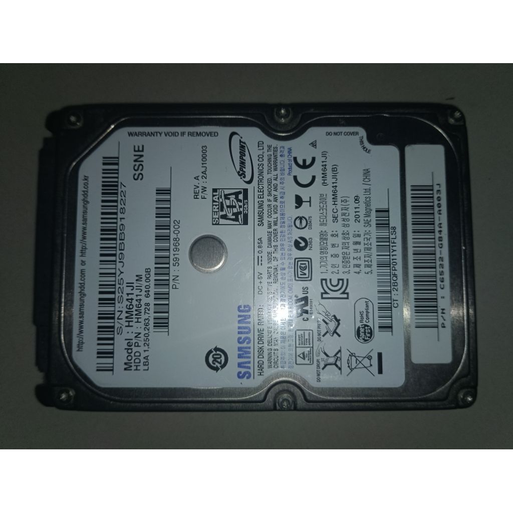 Harddisk Laptop Rusak