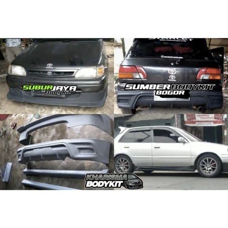 BODYKIT TOYOTA STARLET KAPSUL TAHUN 1991 - 1999 MODEL YARIS BODYKIT STARLET KAPSUL MODEL YARIS TRD
