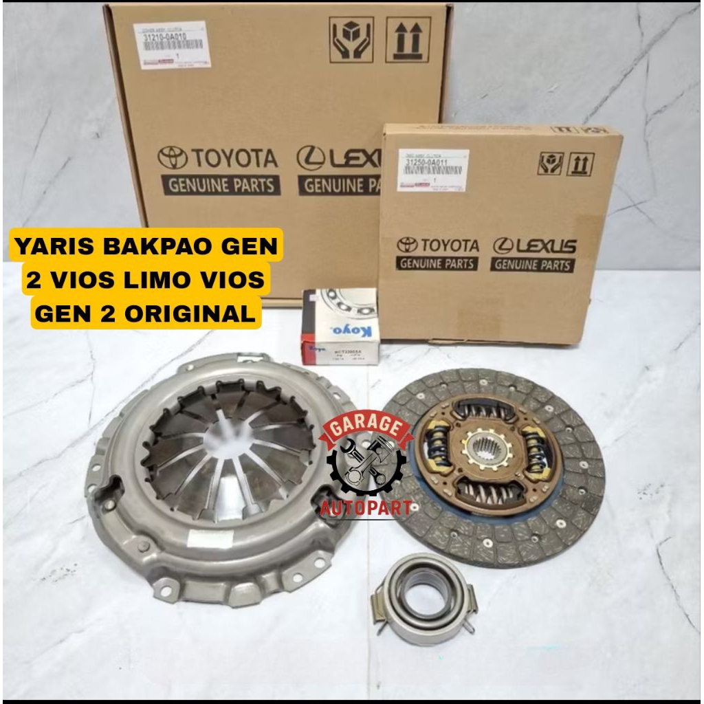 KAMPAS KOPLING SET TOYOTA YARIS BAKPAO GEN 2 VIOS GEN 2 VIOS LIMO ORIGINAL