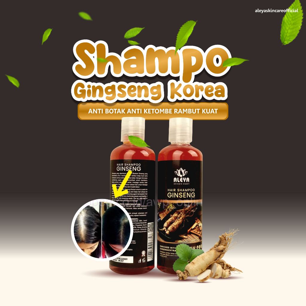 ALEYA SKINCARE - Shampo Ginseng Original Bpom 250ml