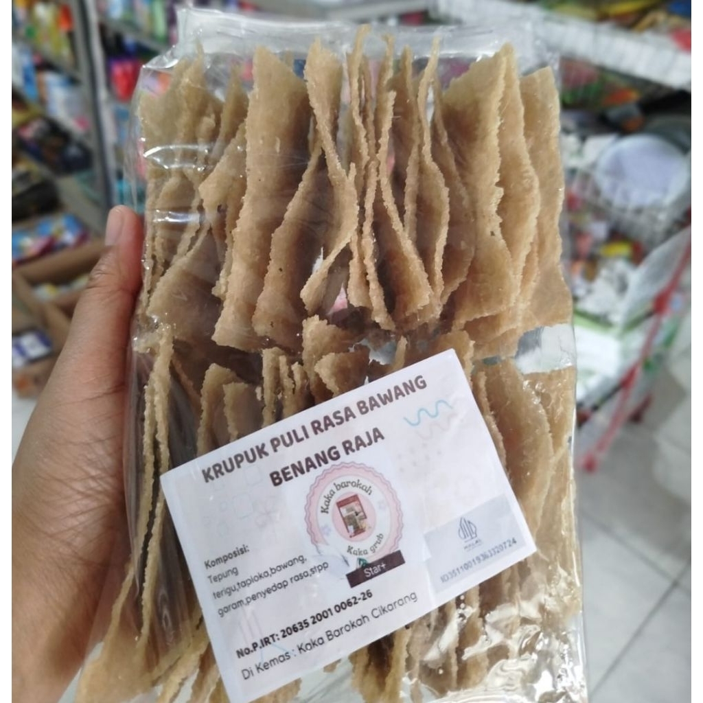Krupuk  Puli Benang Raja  Mentah 40 Lembar/ Gendar Mentah/Puli Gurih dan Garing