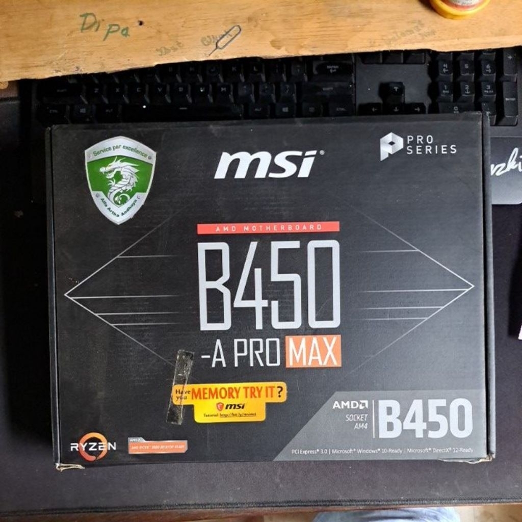 Box Mobo MSI B450-A Pro Max