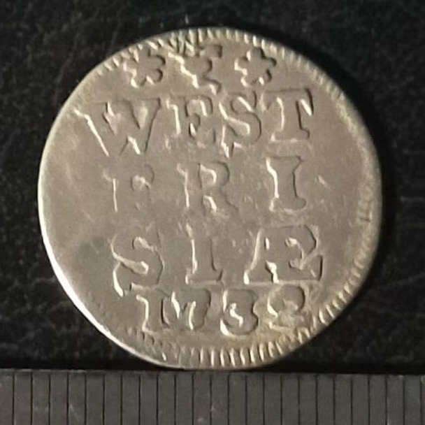 #1.ST. KOIN KUNO || KOIN PERAK || SILVER COIN WESTFRIESLAND 2 STUIVER TAHUN 1732