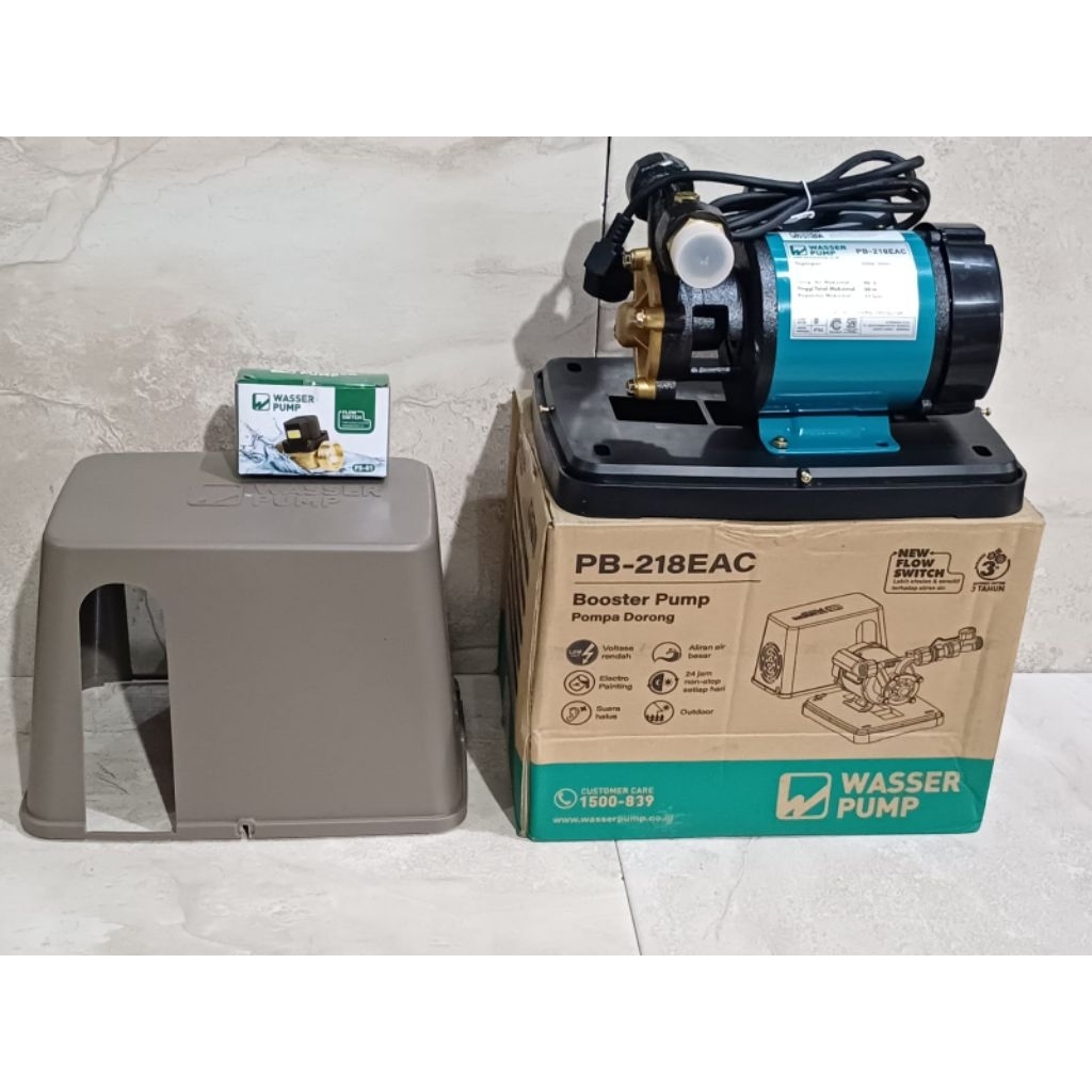 Booster Pump Wasser PB-218EAC + Otomatis Flow Switch Wasser / Pompa Pendorong Wasser PB218EAC.
