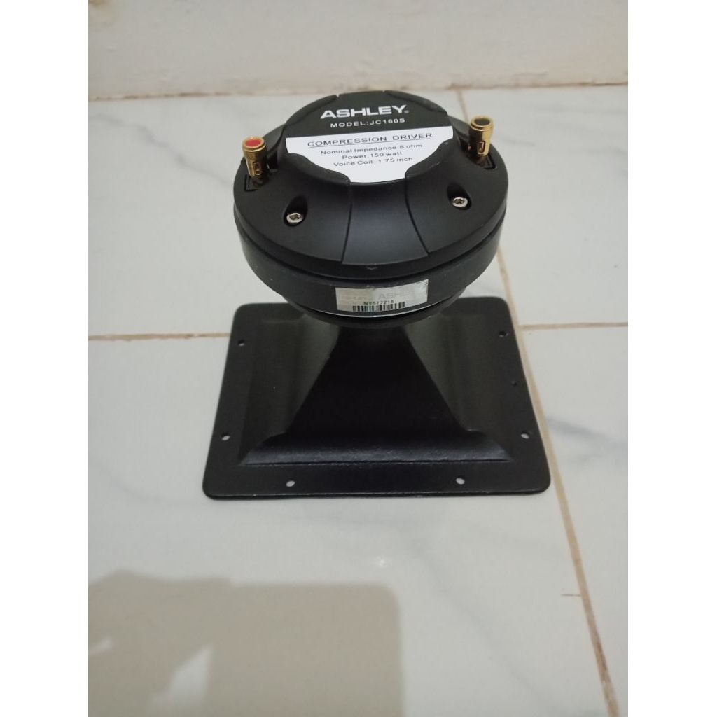 Paket Tweeter Magnet Ashley JC 160 S + Horn/ corong alumunium 15x19 Compression Driver Ashley JC160S