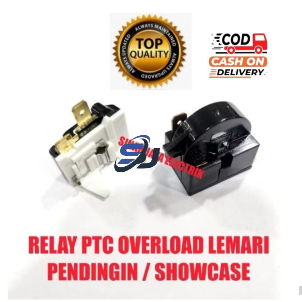 RELAY PTC OVERLOAD LEMARI PENDINGIN / SHOWCASE