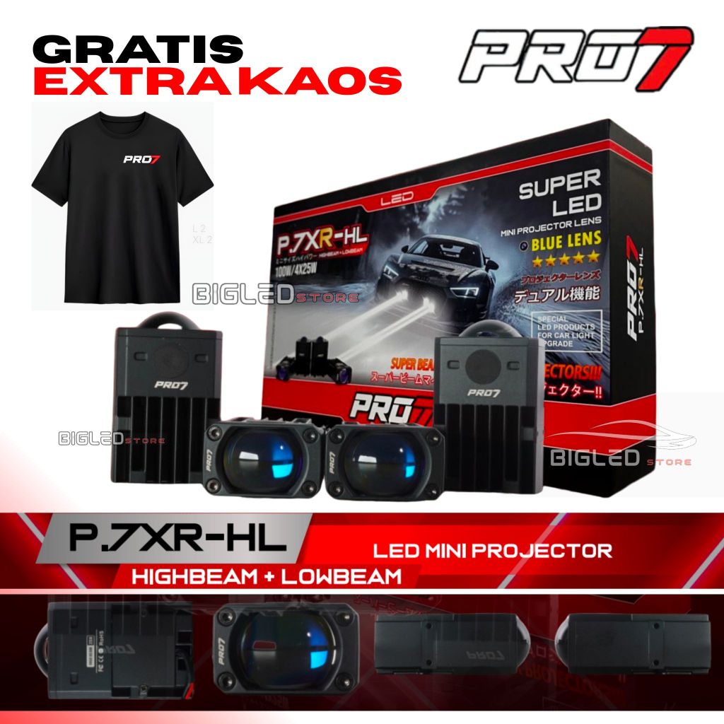 [GRATIS EXTRA KAOS] MINI PROJIE PRO 7 | MINI LASER PRO7 P.7XR HL P7XRHL P.7XRHL | MINI LASER WHITE/W