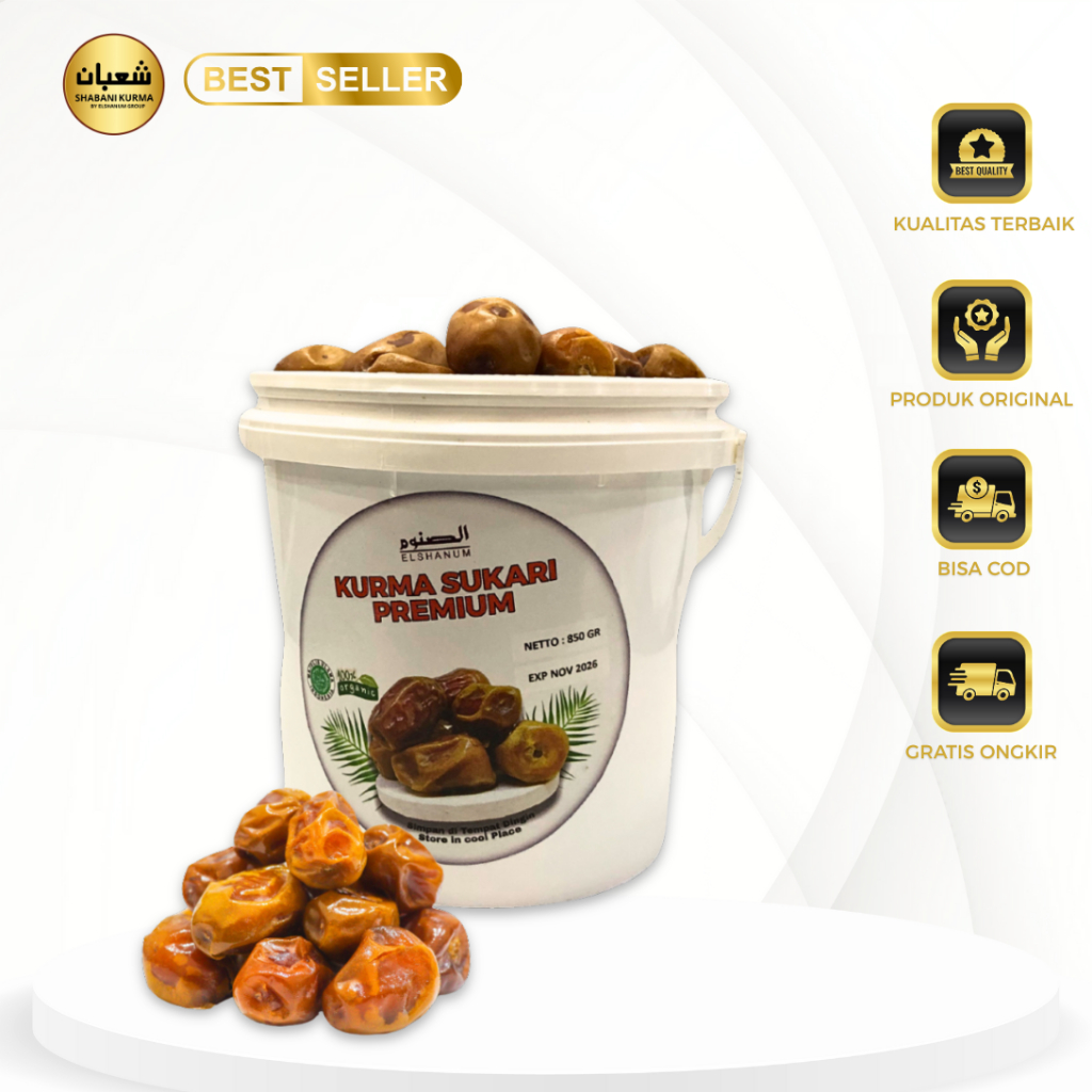 Kurma sukari premium Ember 850gr/Kurma sukari original premium / Shabani kurma