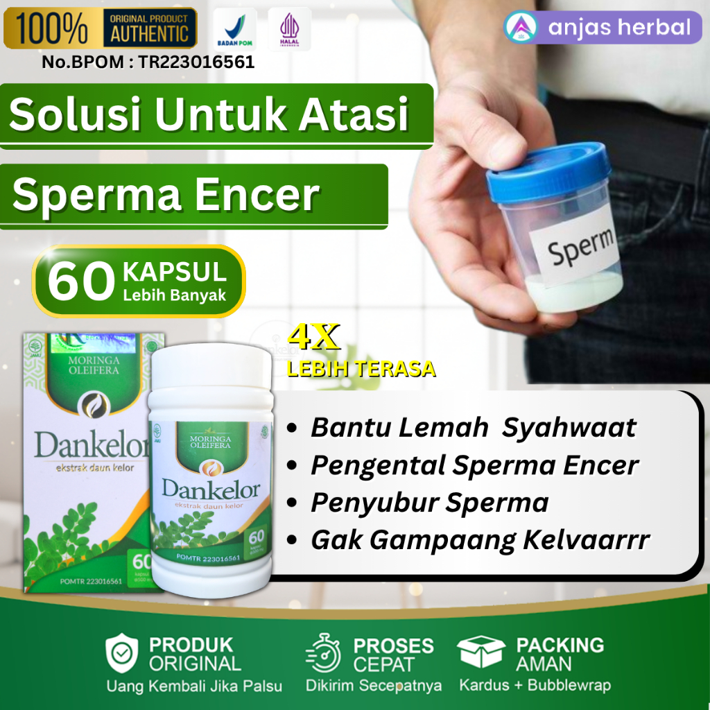 Obat Pengental Sperma Encer Ampuh Vitamin Kesuburan Pria Penyubur Sperma Sedikit Azoospermia Dankelo