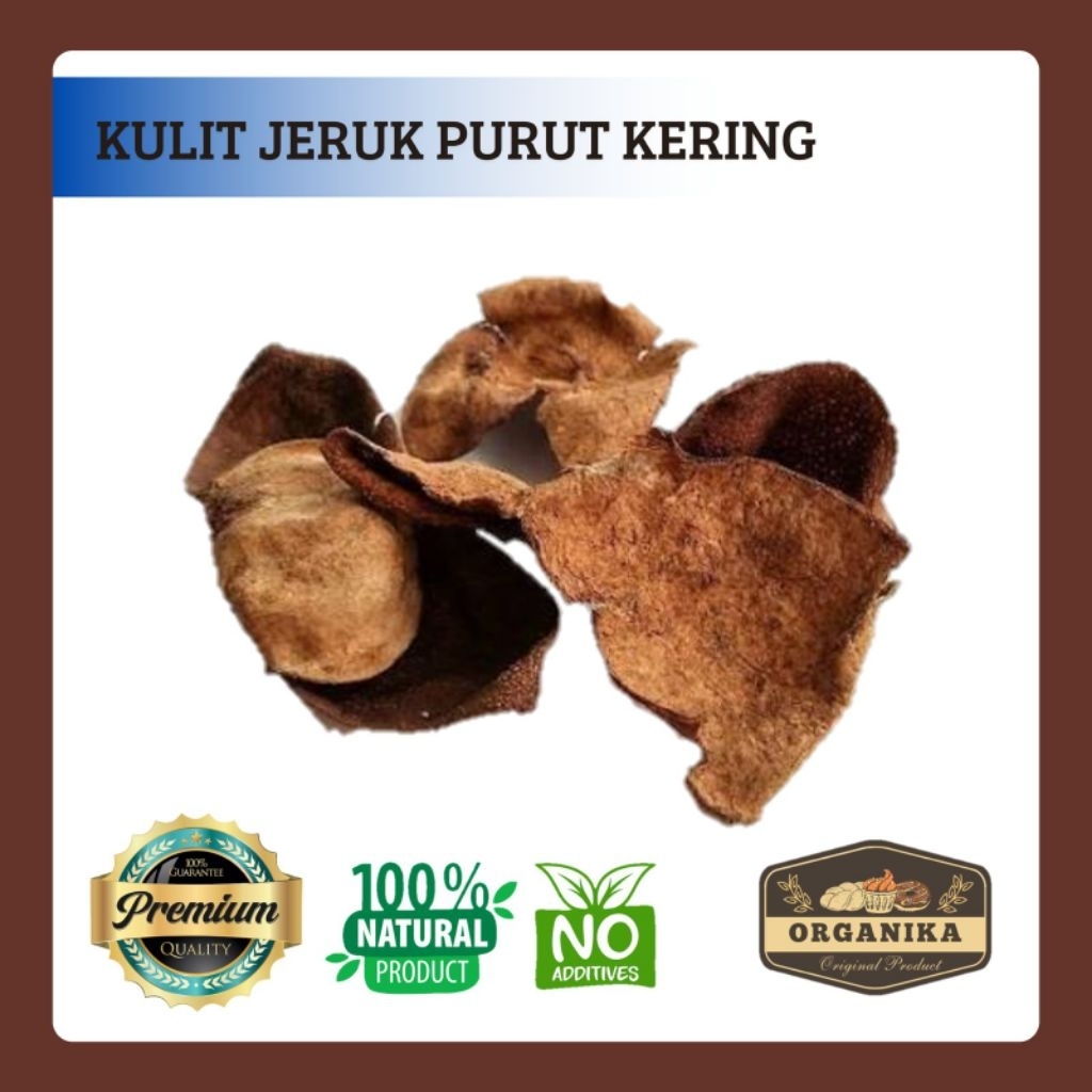 Kulit Jeruk Purut Kering 500gr / Kaffir Lime Peel (Citrus hystrix)