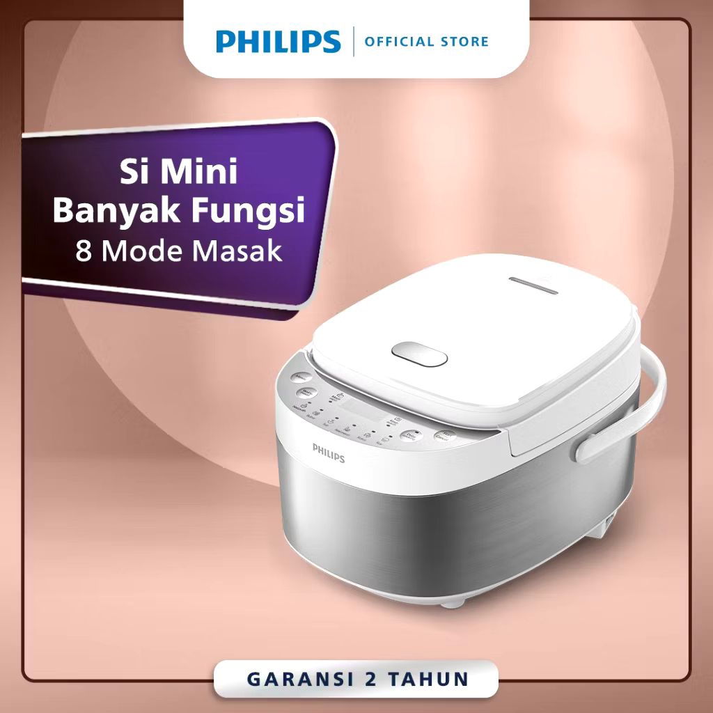 PHILIPS Mini Rice Cooker / Magic Com Digital 0.85 Liter HD-3170/33