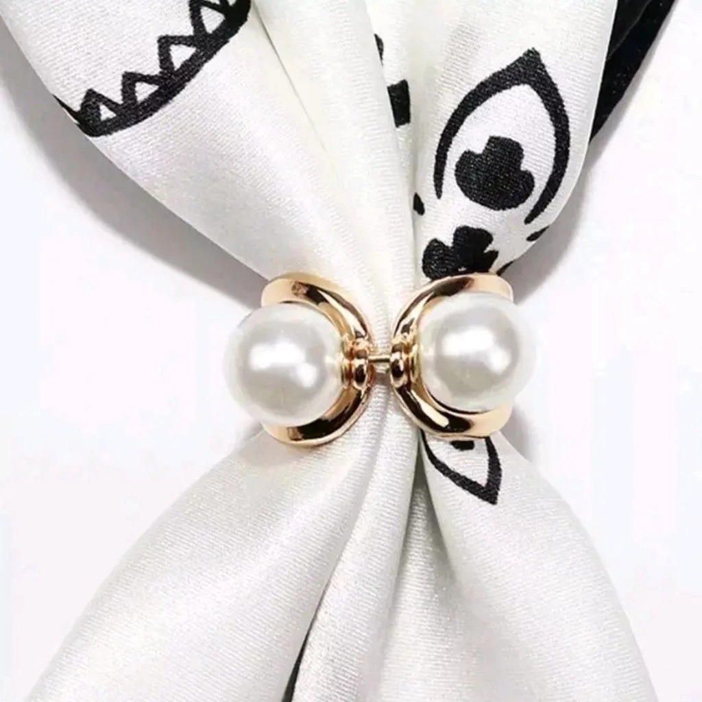 cod-Ring Tuspin hijab jilbab / Bros cincin kerudung permata mutiara cantik Terlaris Viral.