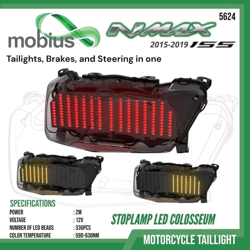 LAMPU STOPLAMP MOBIUS ORIGINAL LAMPU BELAKANG NMAX OLD MODEL COLOSSEUM