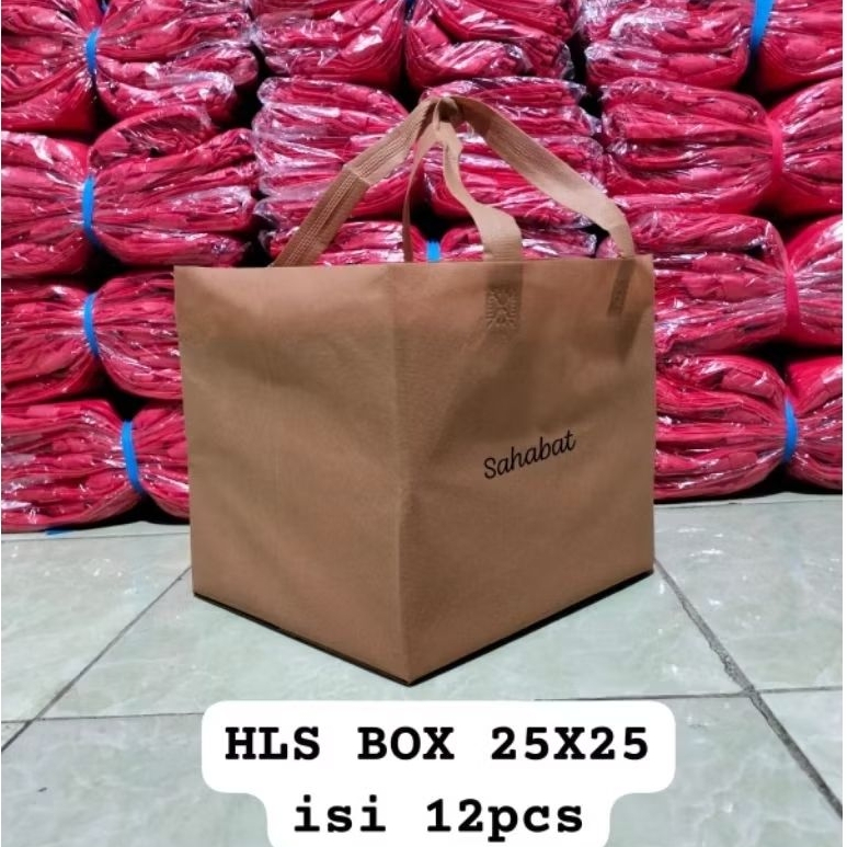 Tas box nasi 25x25 isi 12pcs tas sovenir tas hajatan tas besek tas kotak nasi