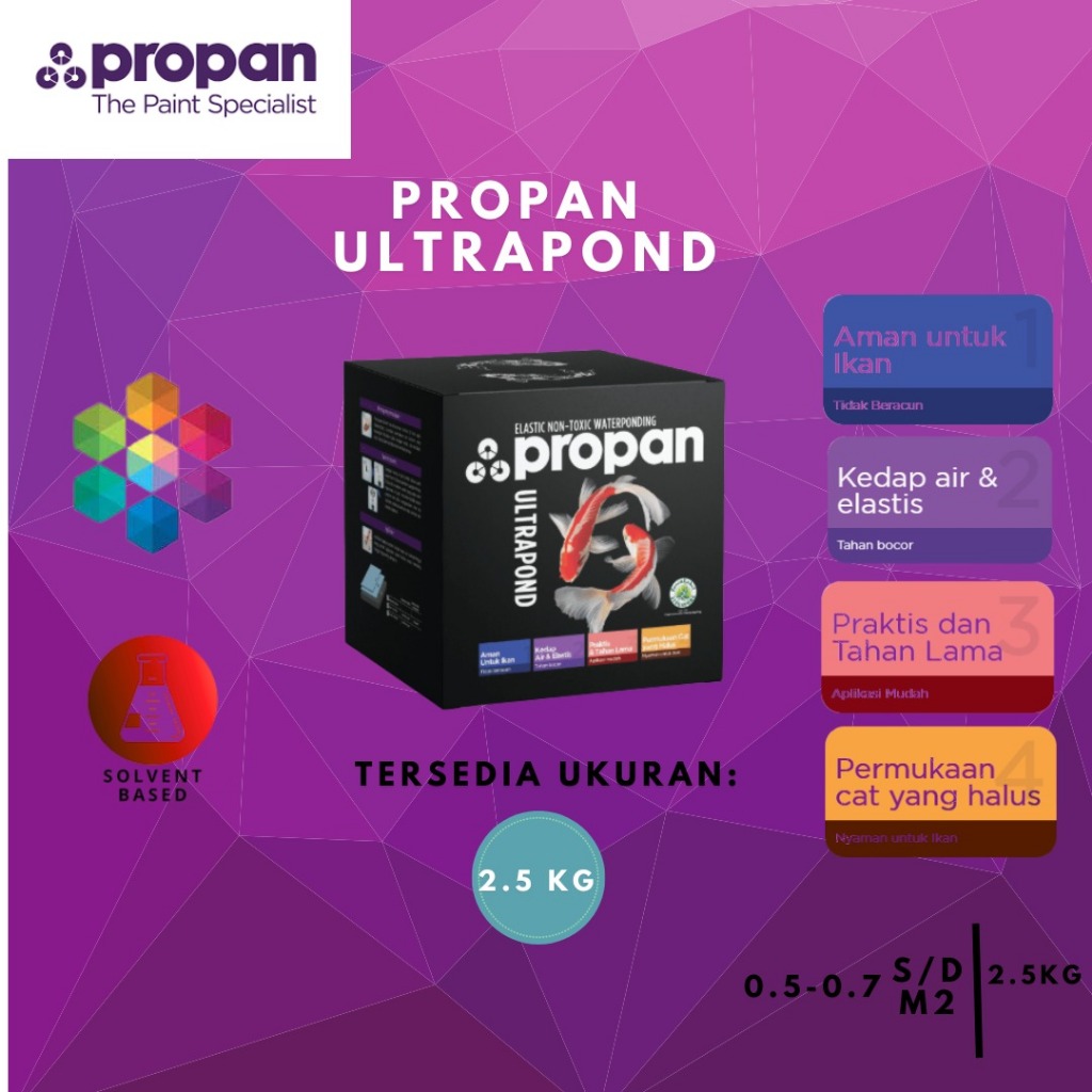 Cat Kolam Propan Ultrapond 2.5 Kg / Cat Anti Bocor Untuk Kolam Ikan