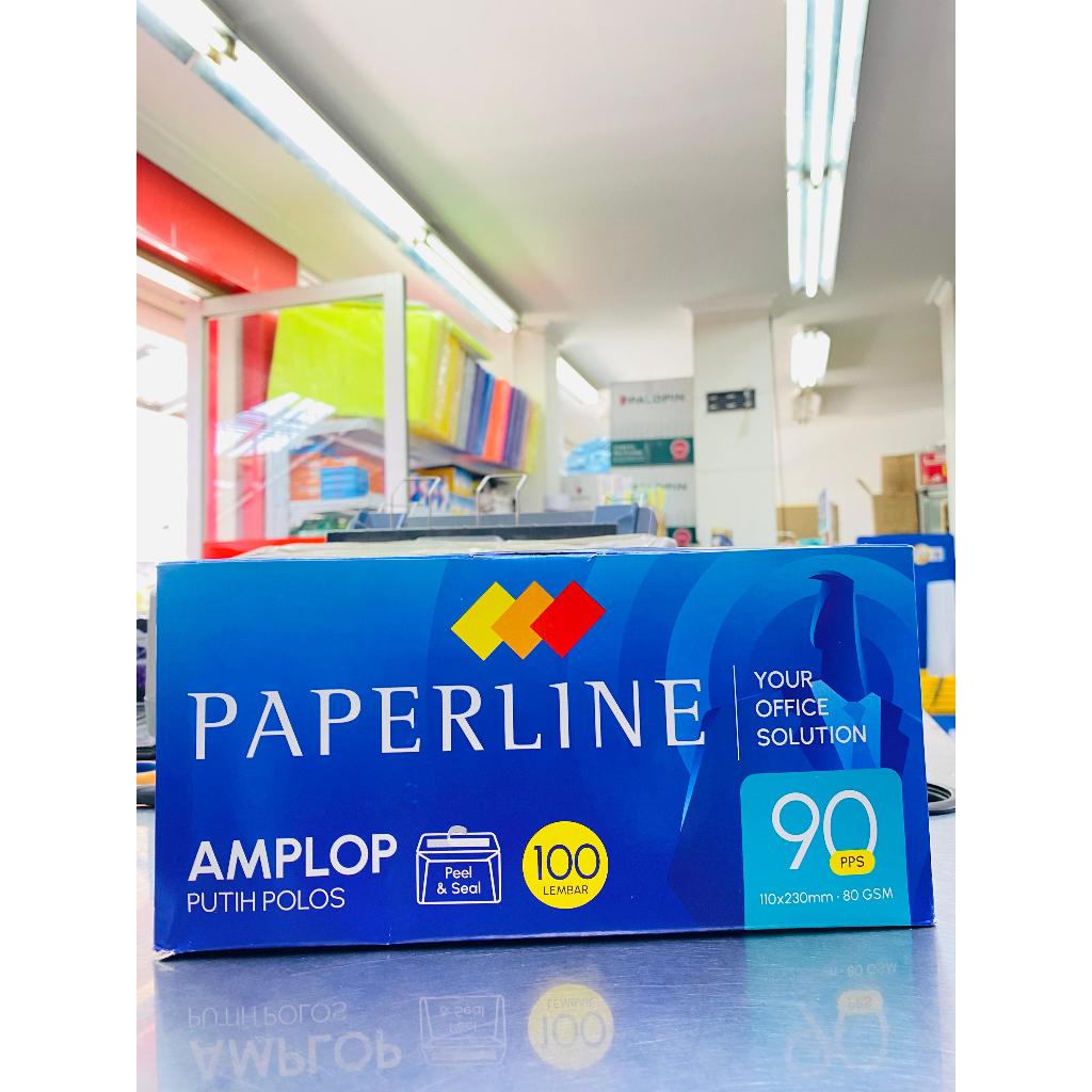 AMPLOP PUTIH PAPERLINE 90 POLOS / AMPLOP PUTIH BESAR