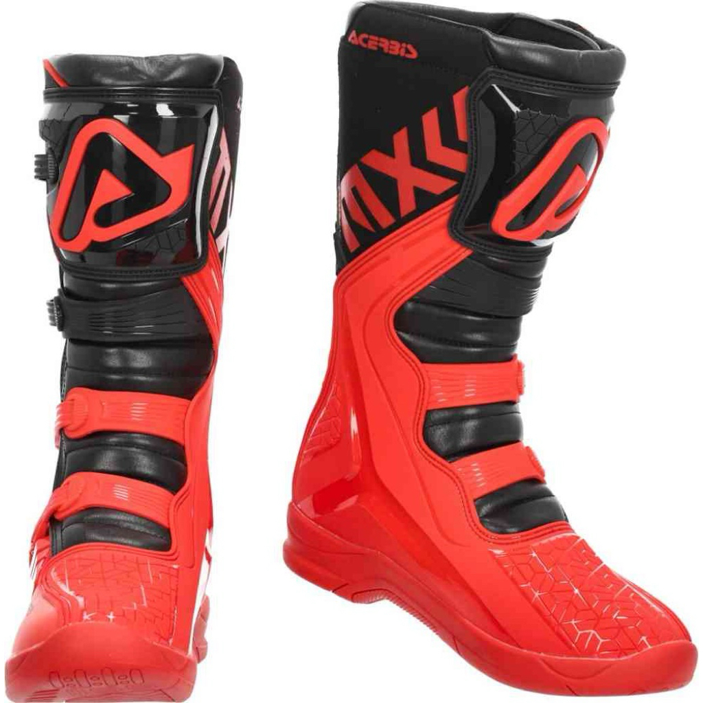 Boots Acerbis X-Team Red Black Sepatu Boots Acerbis X Team Merah Hitam Motocross Original