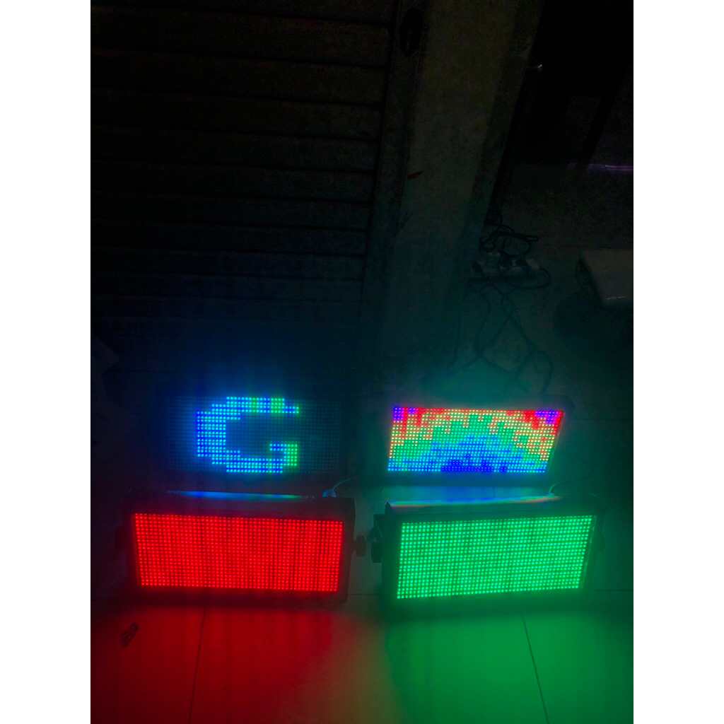 Paket Strobo Huruf & Angka 4 Unit | Lighting Dekor Panggung Murah