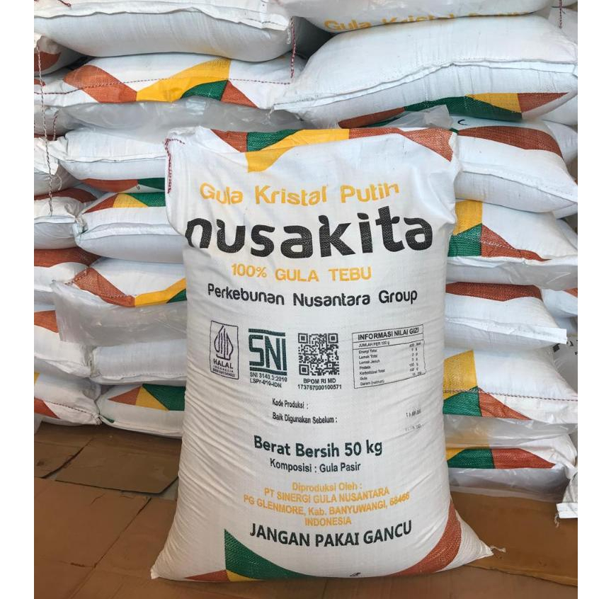 GULA 1 KARUNG 50 KG MERK NUSAKITA - MP GROSIR