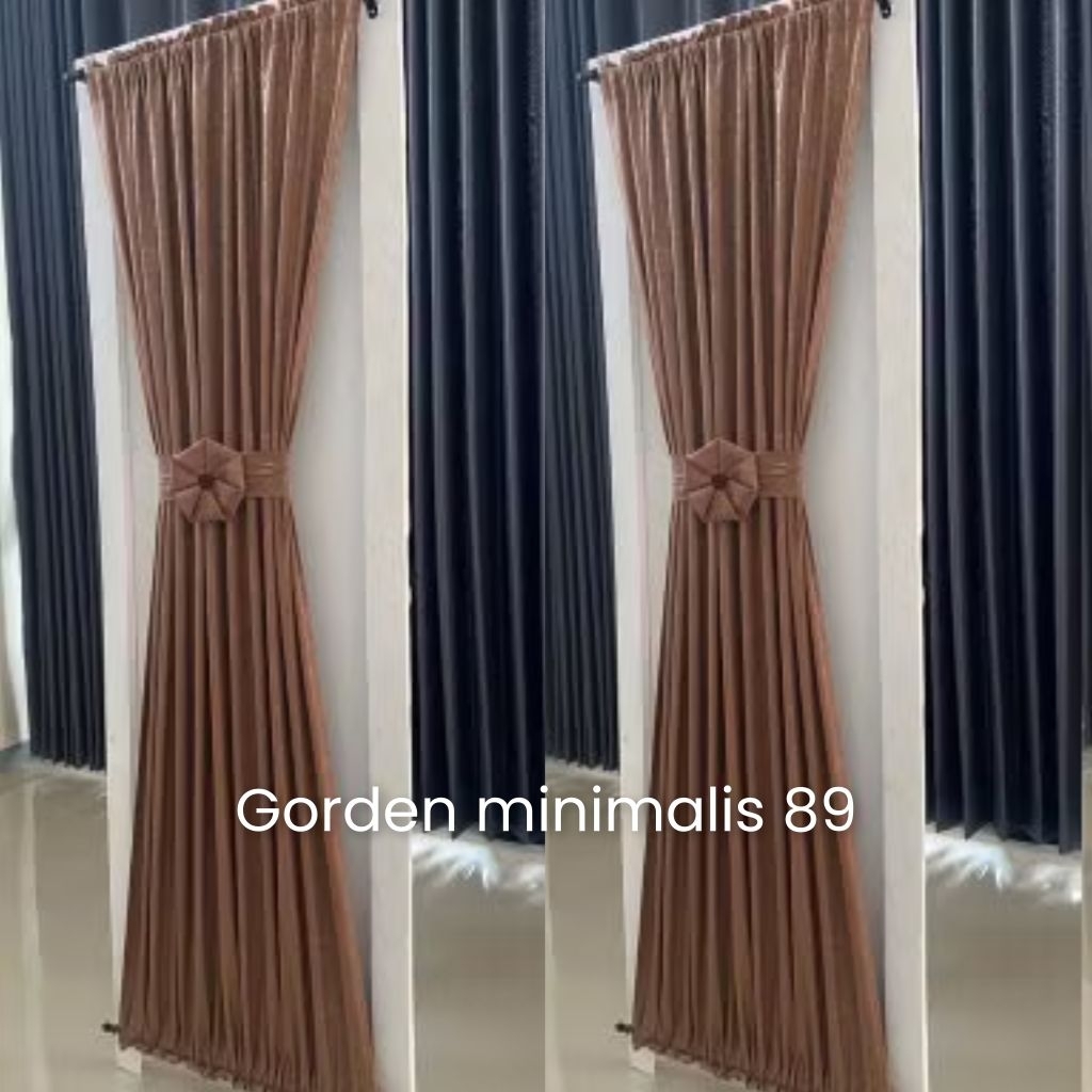 Gorden Jendela Minimalis Gorden kupu-kupu ikat pita Mewah