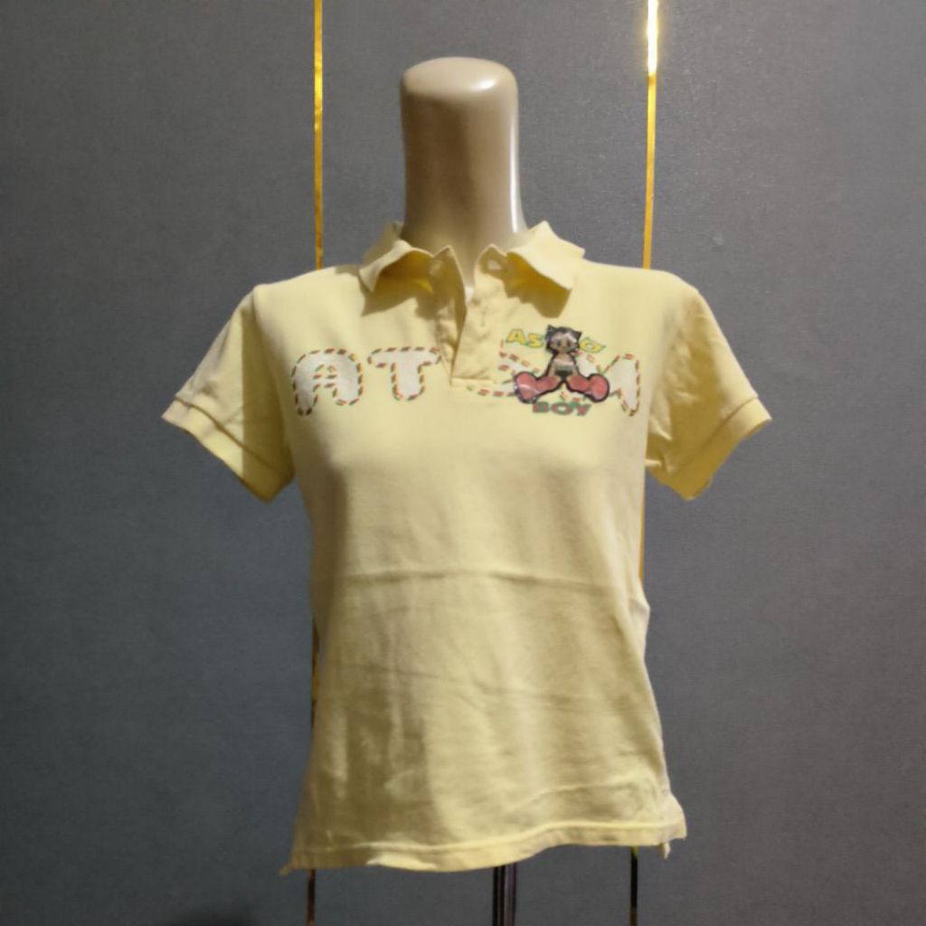 Preloved Kaos Kerah Official Astro Boy Hologram Size 13/8-10y