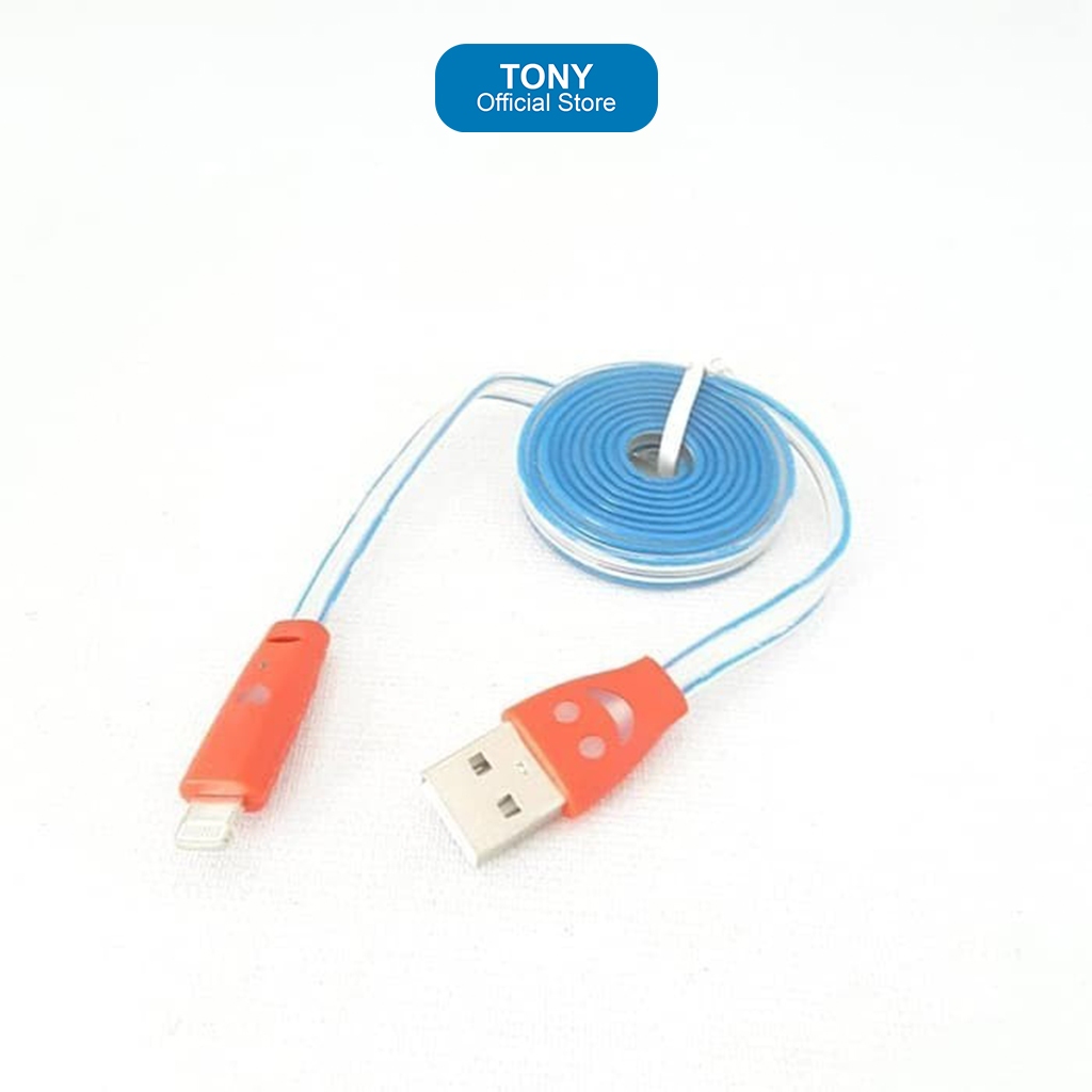 KABEL DATA TRANSPARAN IPHONE 5 + PACK - alat service