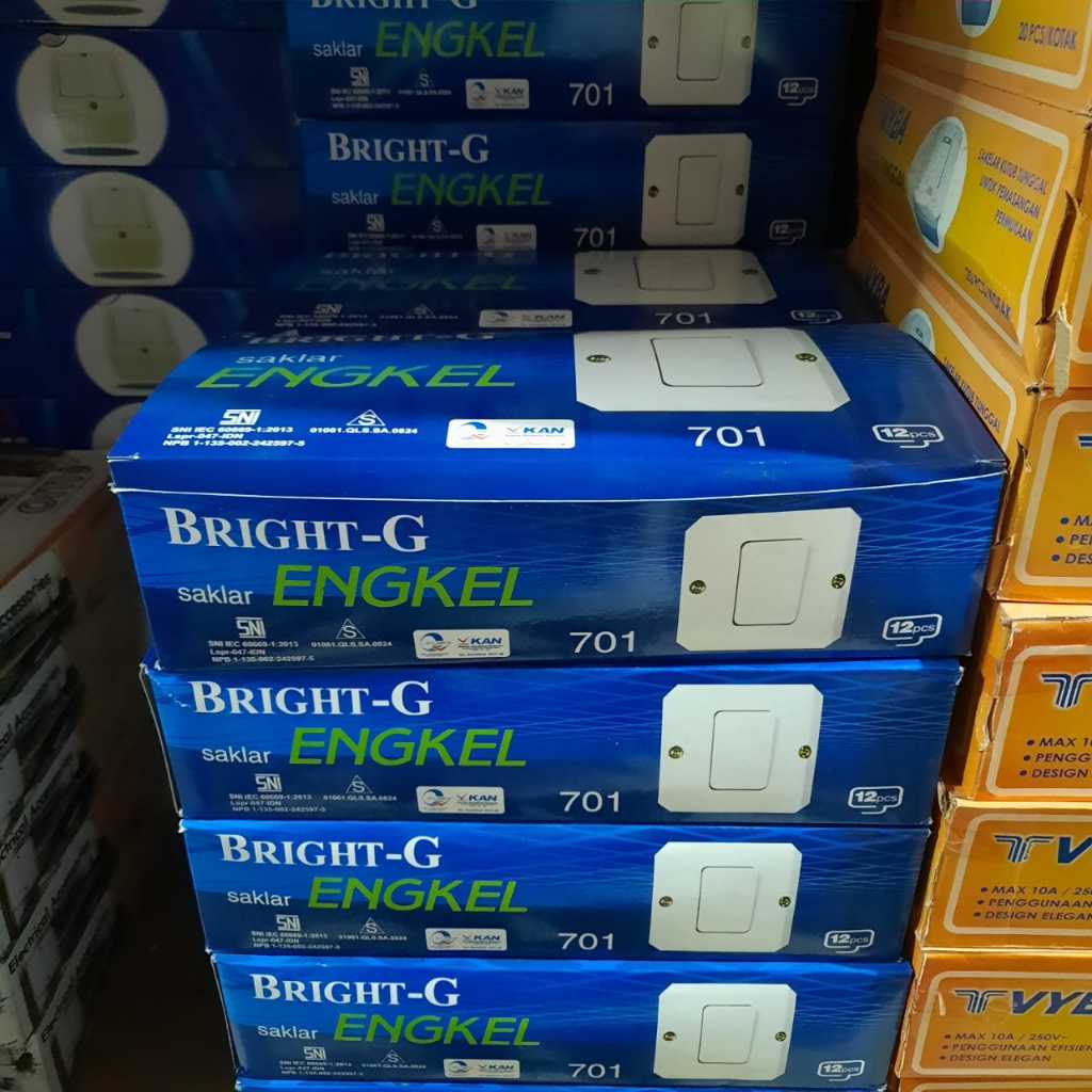 BrightG Saklar Engkel OB Segi BG-701 SNI