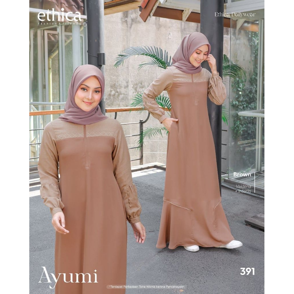 GAMIS DEWASA AYUMI 391 WARNA BROWN