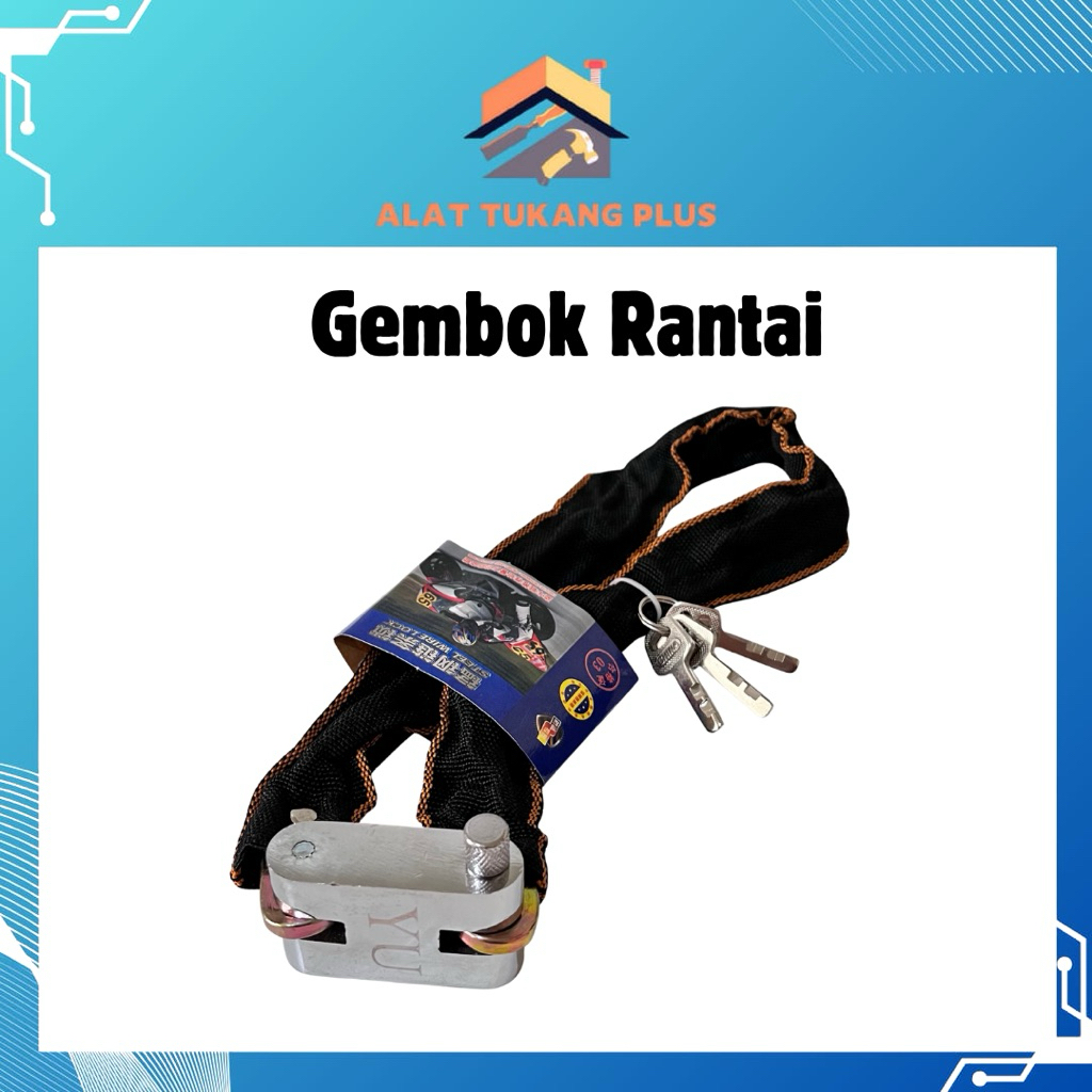 Gembok Rantai ukuran 60 | Gembok Rantai Motor | Gembok Rantai Mobil | Gembok Rantai Sepeda
