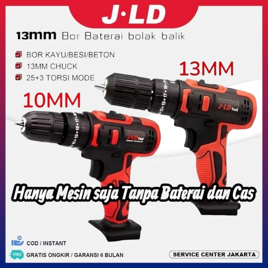 JLD BOR 36VF MESIN BOR TEMBOK UNIT ONLY TANPA BATERAI DAN CAS