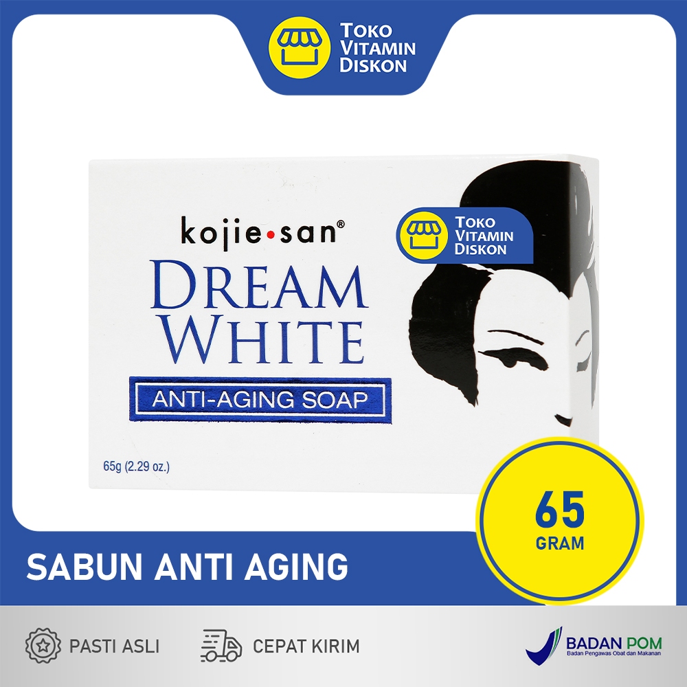KOJIE SAN DREAM WHITE ANTI-AGING SOAP | Sabun Wajah dan Sabun Mandi, Membersihkan, Mencerahkan, Mele