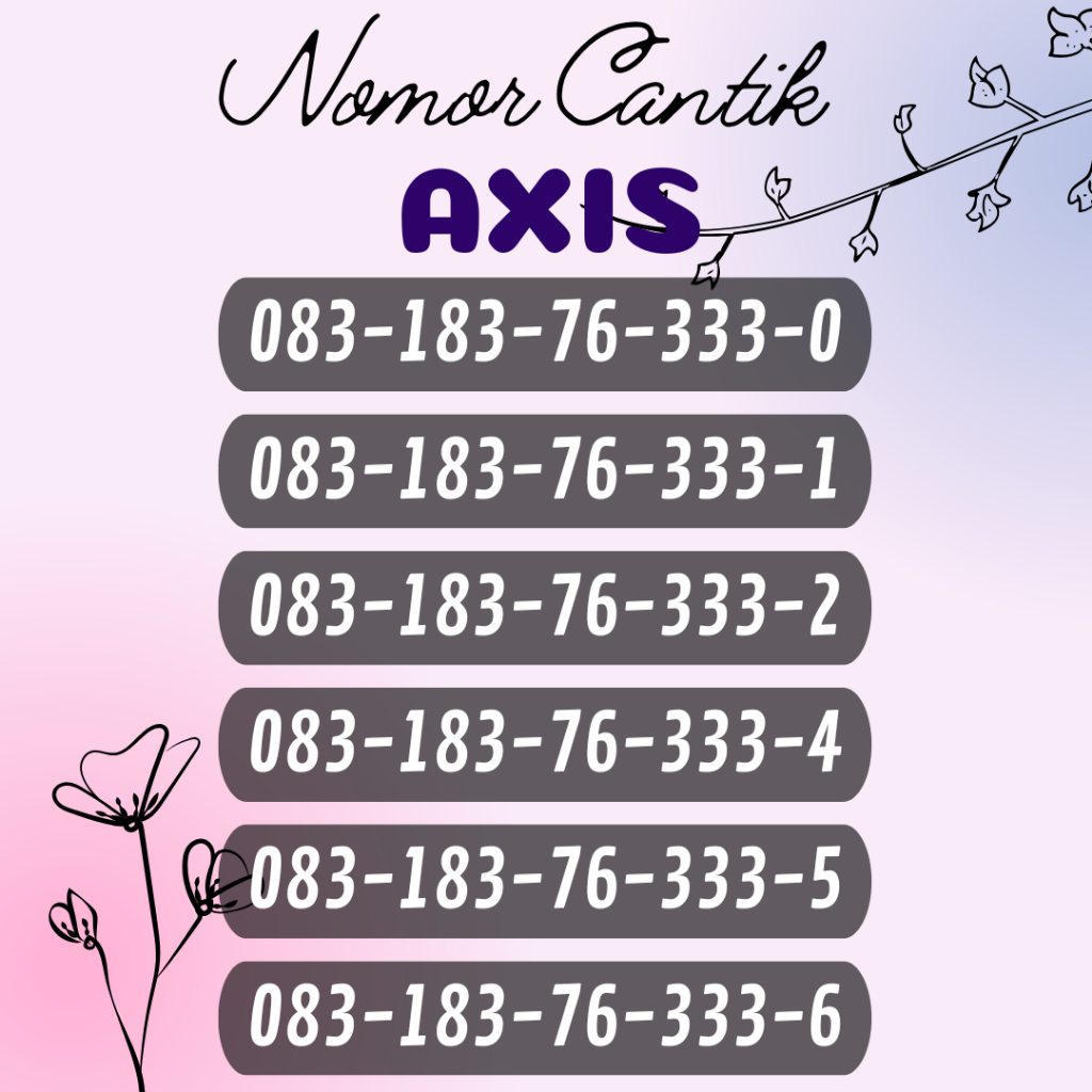 PROMO Nomor Cantik Axis Urut Spesial Termurah Terlaris Triple 3 - Nomor Cantik Murah Berkualitas Tri