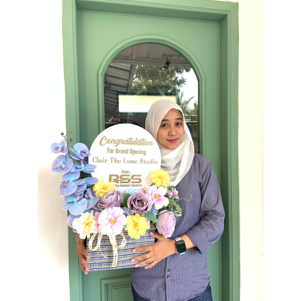 BOX LARGE CUSTOM/BOX BUNGA UCAPAN CUSTOM/BUNGA AKRILIK CUSTOM