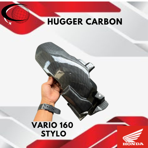 HUGGER VARIO 160 CARBON SPAKBOR KOLONG STYLO 160 VARIO 160 ▪️hugger stylo 160 carbon hugger vario 16