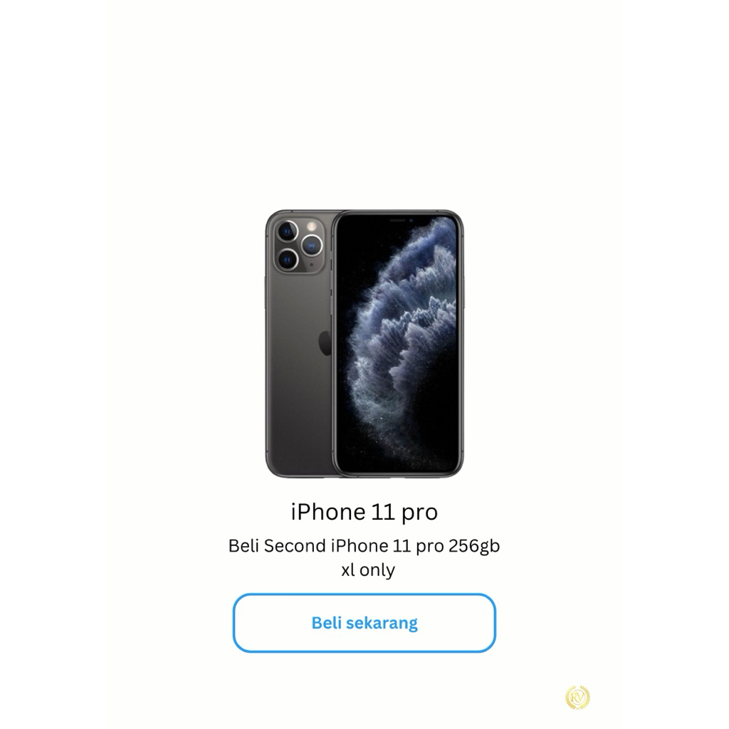 second iPhone 11 pro 256gb inter xl only