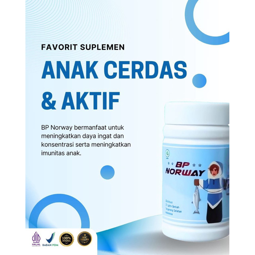 BP Norwey /Vitamin anak minyak Ikan Salmon Atlantik