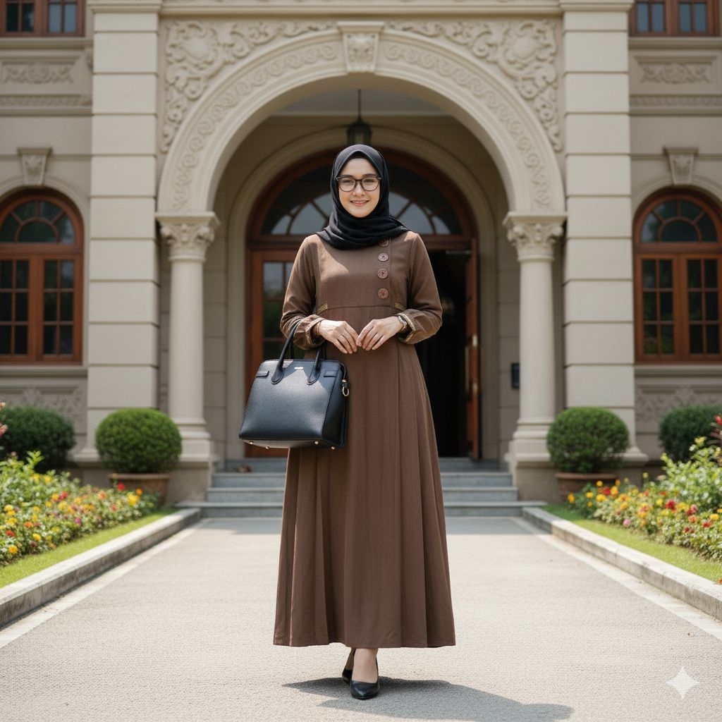 GAMIS KANTOR - BAJU PEMDA BAJU PNS GAMIS PDH PNS ASN JUMBO PEMDA COKLAT LD 120 - LD 140, CUSTOM SIZE