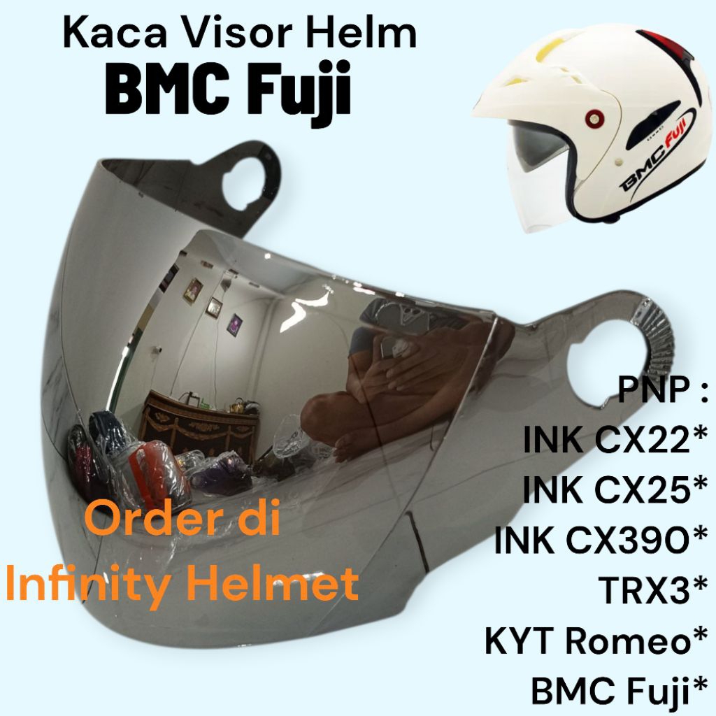 Kaca Helm BMC Fuji Double Visor Kaca Visor Helm BMC Fuji BMC 560 Halfface