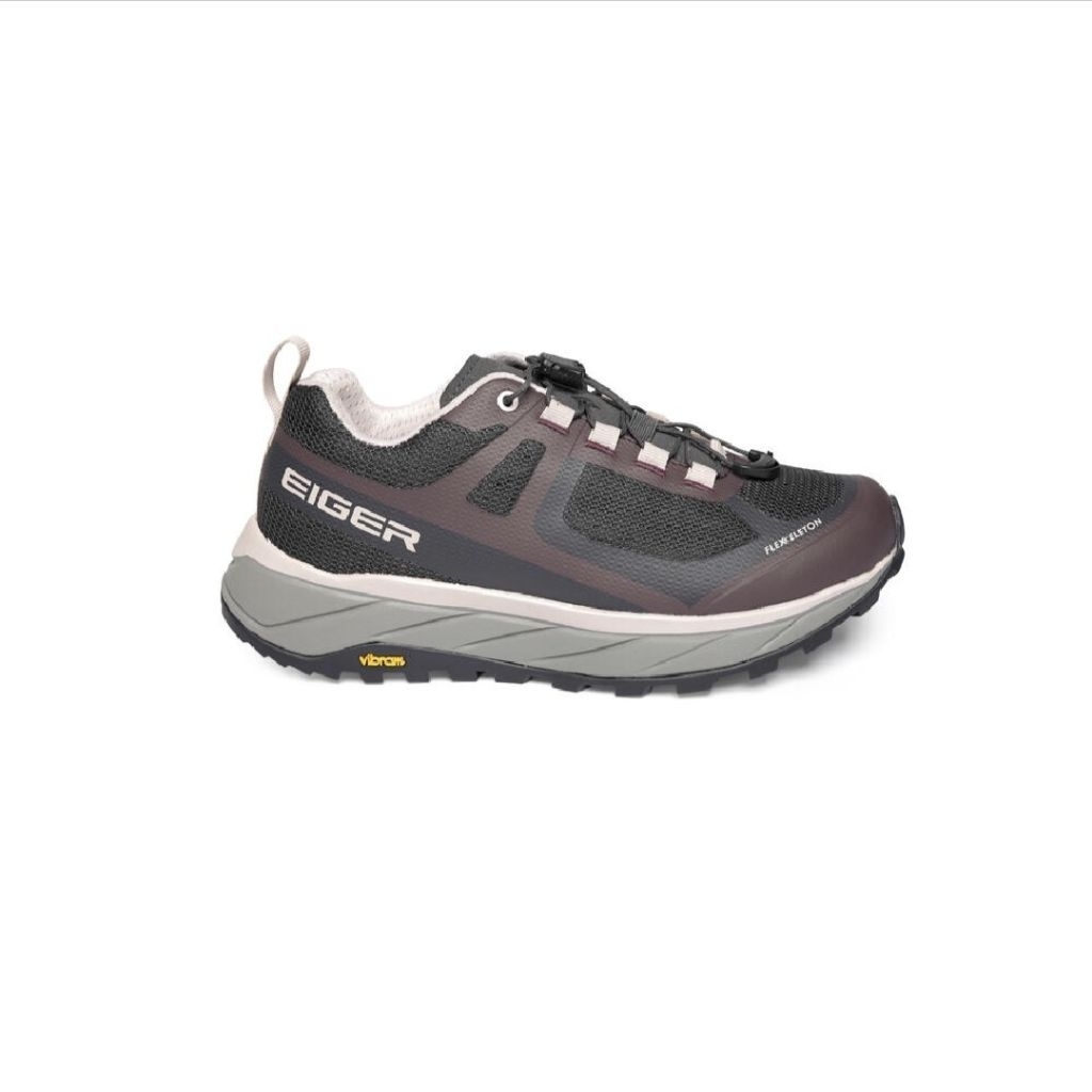 SEPATU LARI WANITA VIBRAM || RUNNING AND TRAIL SHOES WOMEN || SHIKRA SL BEIGE BURGUNDY