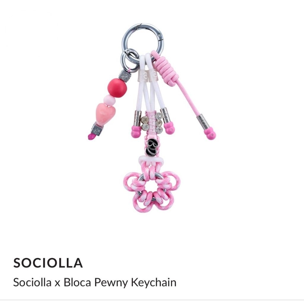 Sociolla x Bloca Pewny Bag Charm Keychain Gantungan Kunci