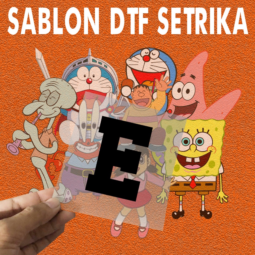 SABLON DTF - SABLON SETRIKA - HURUF HITAM | 3CM X 3CM