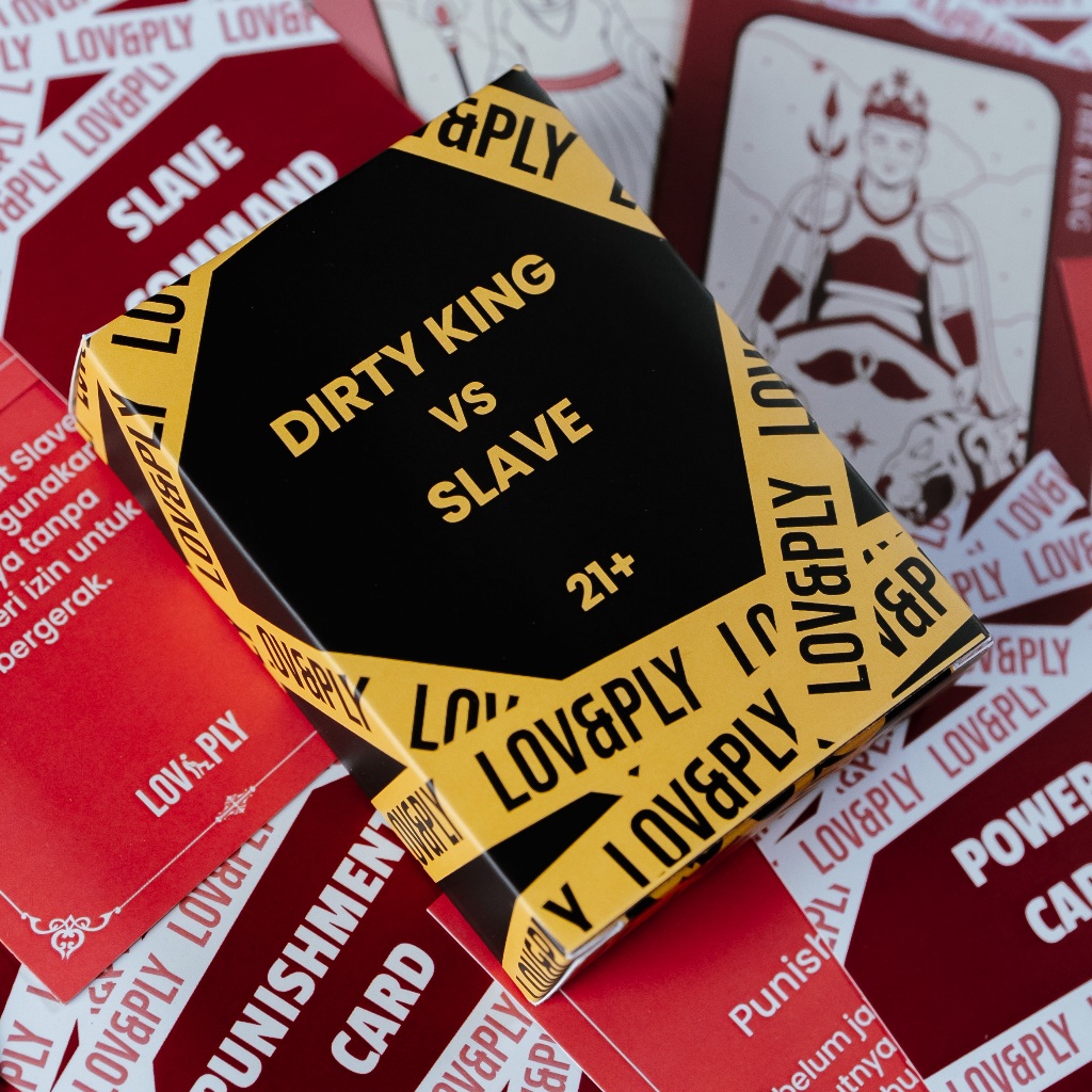 LOV&PLY King & Slave / Mainan Suami Istri / Mainan Dewasa 21+ / Kartu Truth or Dare /  Couple games