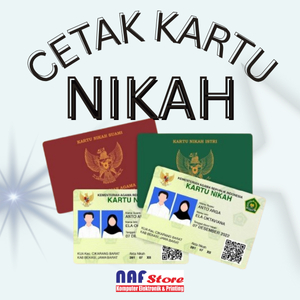 Cetakk Kartu Wedding Nikah Digital Bahan PVC ID Card
