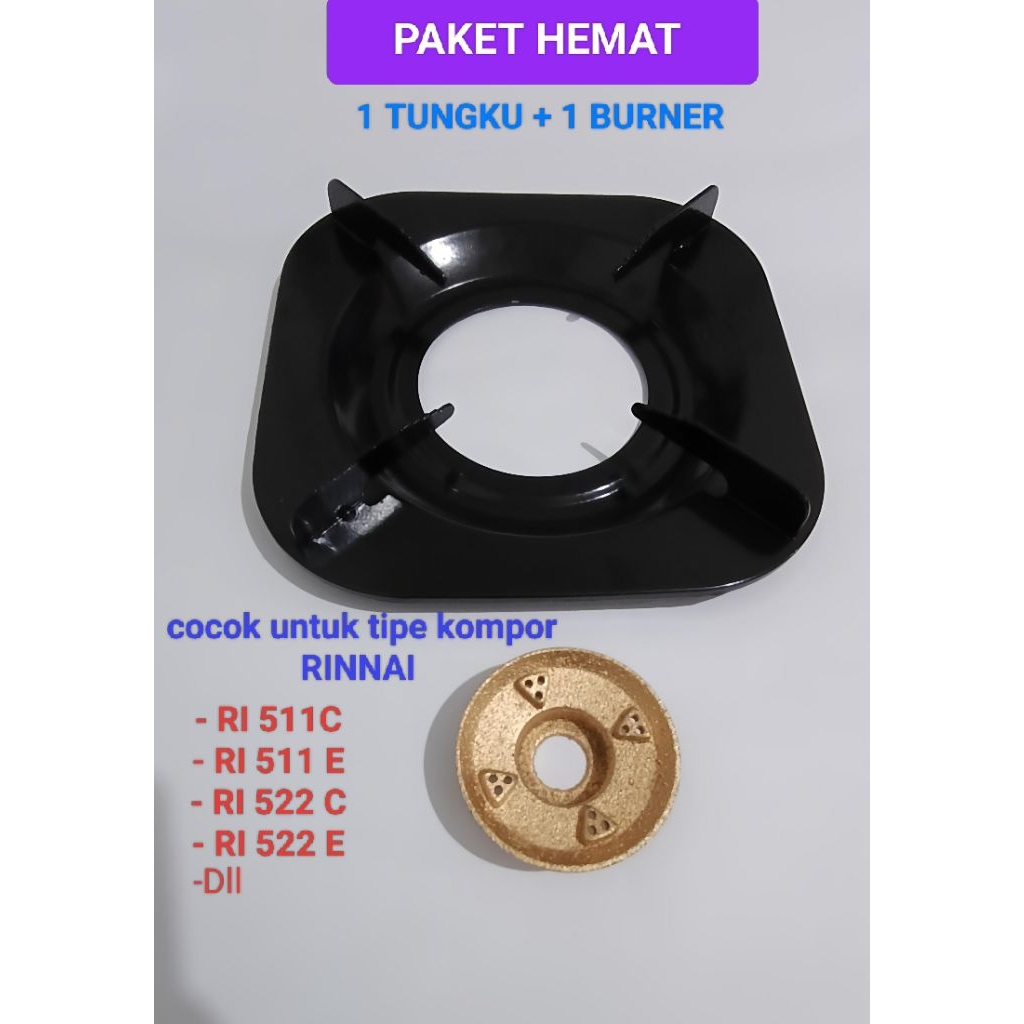 TATAKAN KOMPOR GAS RINNAI KAKI 4/DUDUKAN KOMPOR GAS RINNAI /1 TUNGKU + 1 BURNER