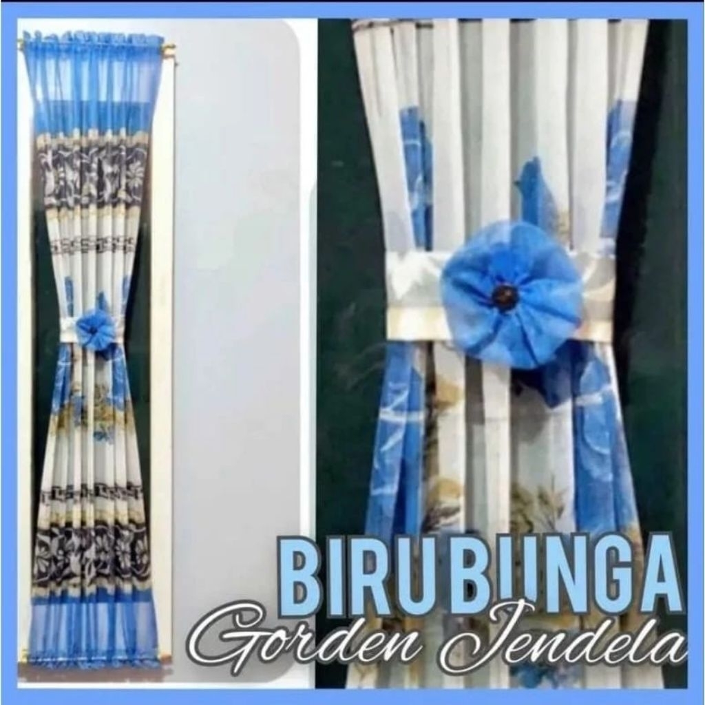 GORDEN KUPU KUPU JENDELA MINIMALIS MOTIF BUNGA