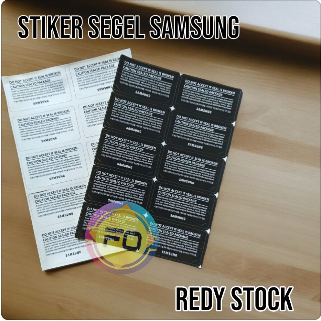 STIKER SEGEL SAMSUNG ISI 30 PCS | SEGEL SAMSUNG - SIAP KIRIM