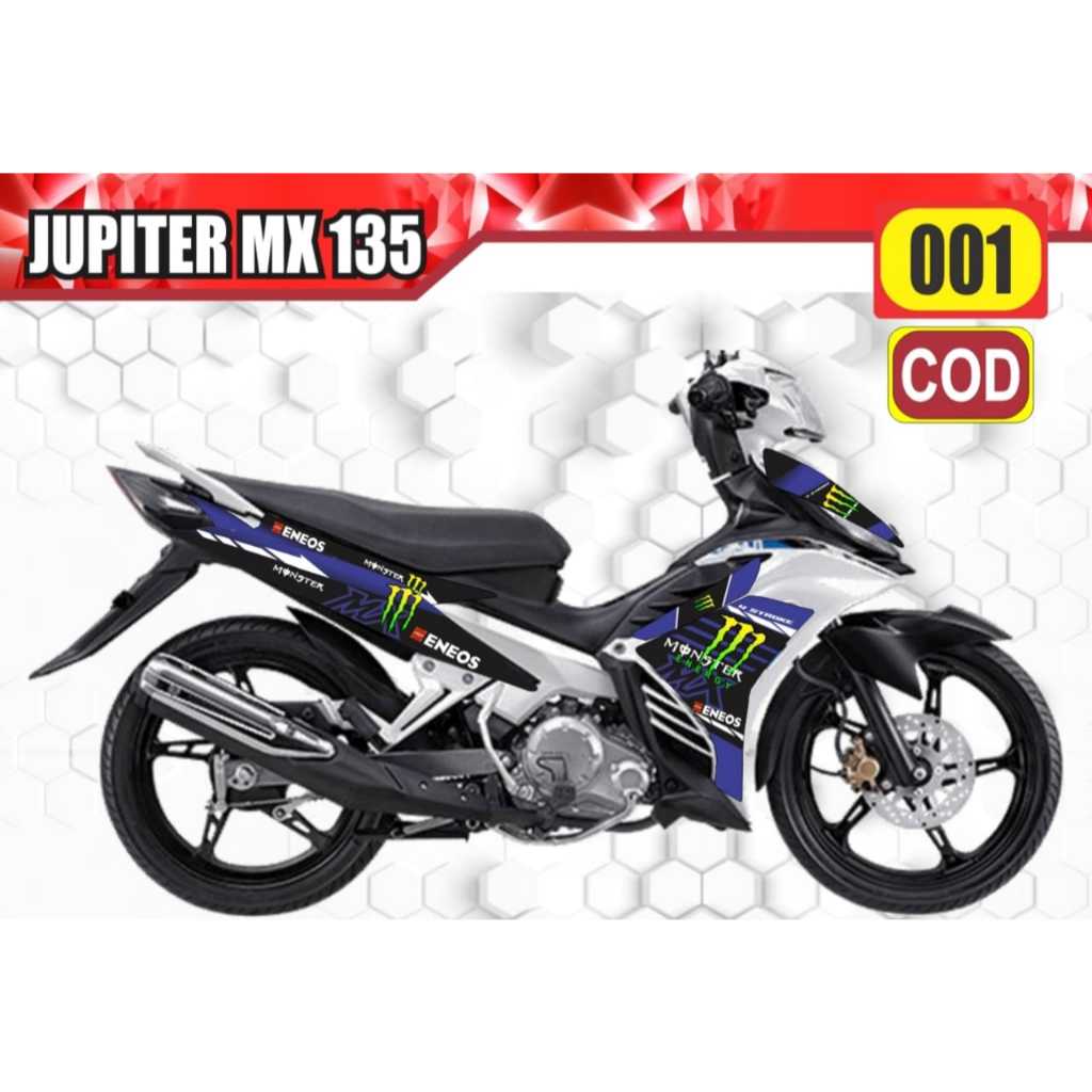 Stiker Striping Jupiter Mx 135/Decal Stiker Variasi Yamaha Jupiter Mx 135/Striping Variasi Jupiter M