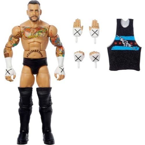 Mattel WWE Top Picks Elite Action Figure & Accessories Set, CM Punk 6-inch